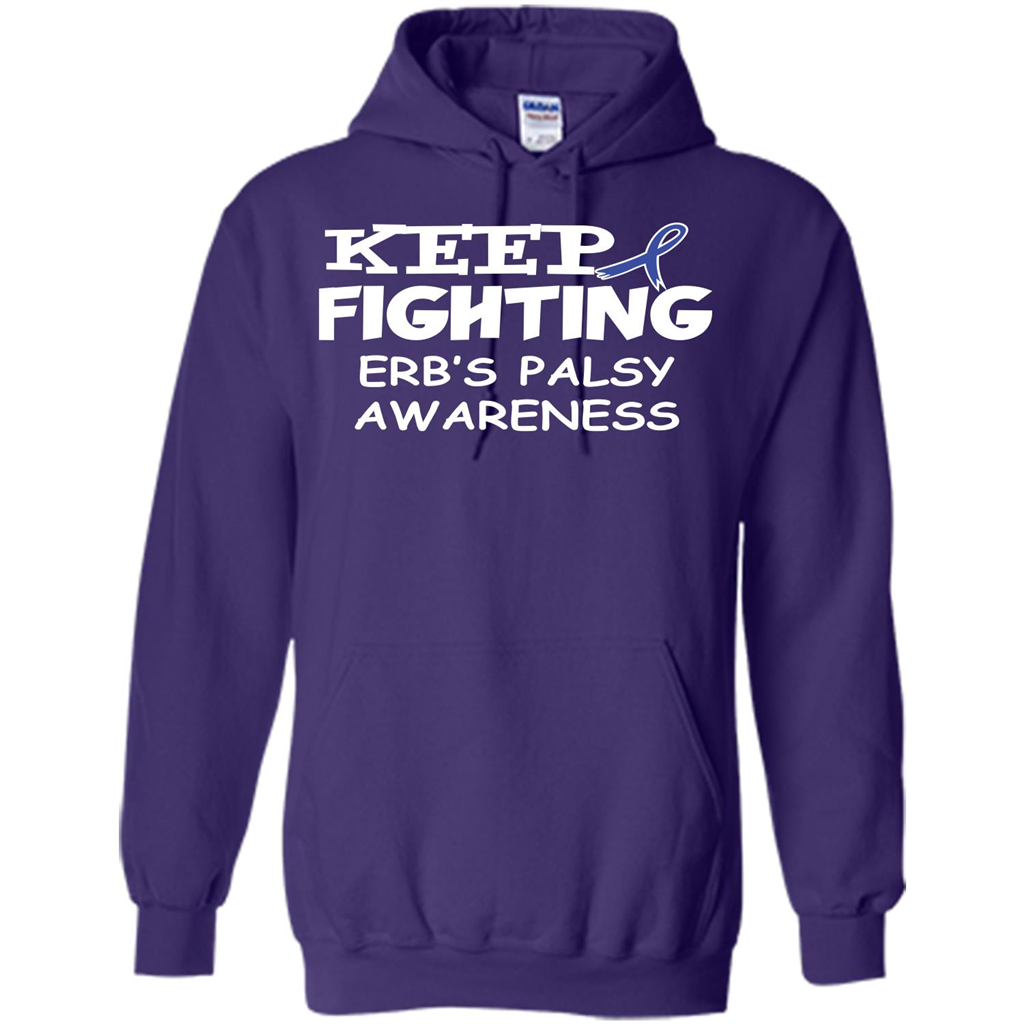 Cancer Awareness T-shirt Keep Fighting Erb’s Palsy Awareness Purple