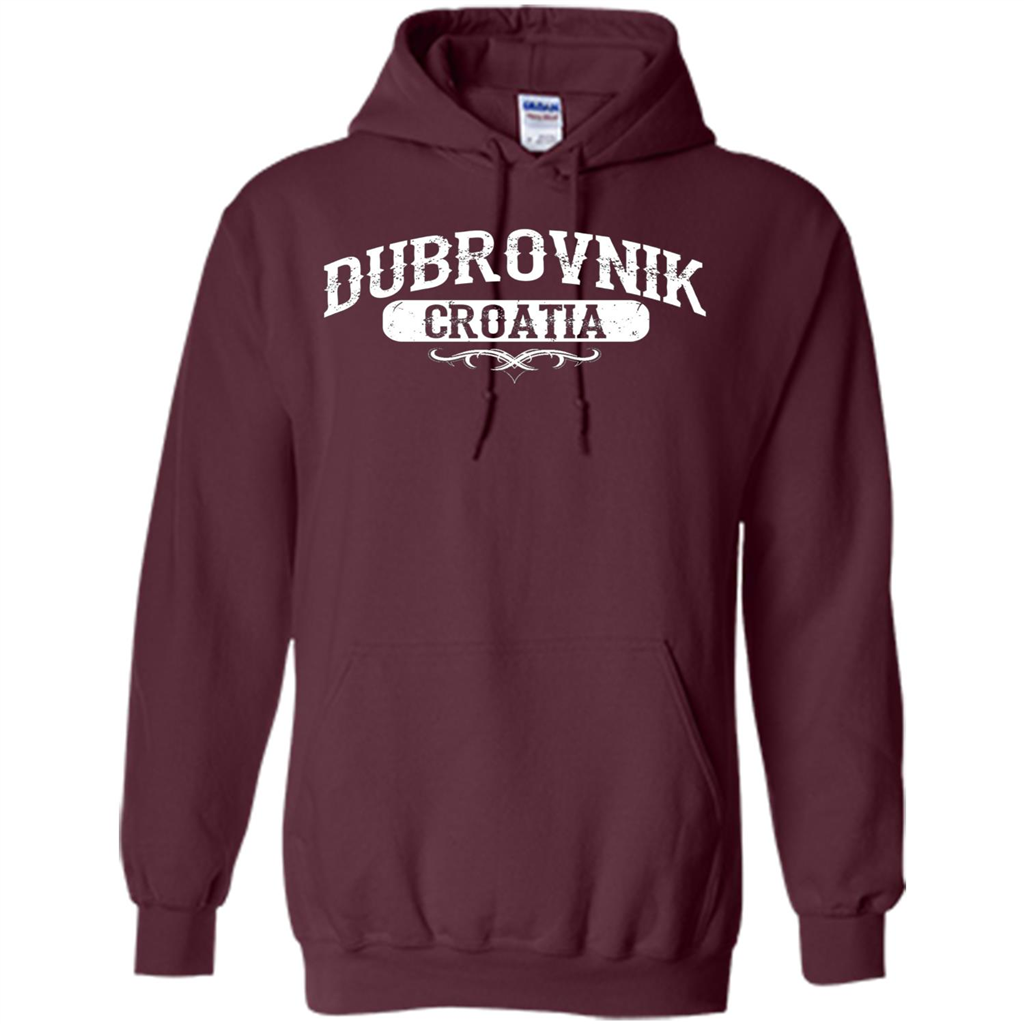 Dubrovnik Croatia T Shirt Maroon