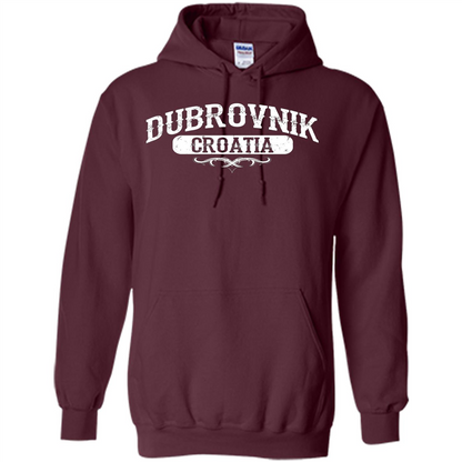 Dubrovnik Croatia T Shirt Maroon
