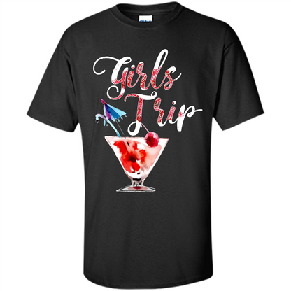 Wine T-shirt Girls Trip Wine Girls Black