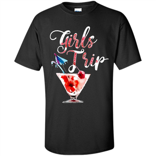 Wine T-shirt Girls Trip Wine Girls Black