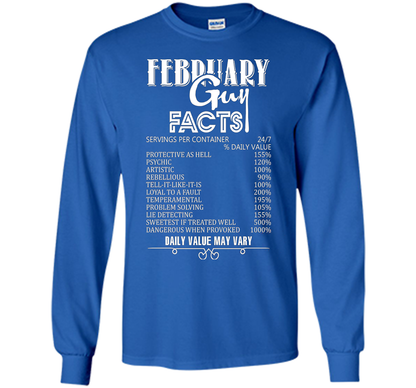 February Guy Facts T-shirt Royal