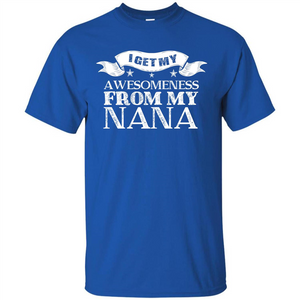 Family T-shirt I get My Awesomeness From My Nana
