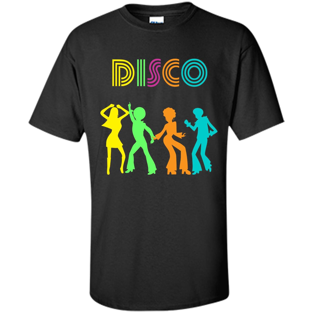 Disco Dancers Dancing Design T-shirt Black