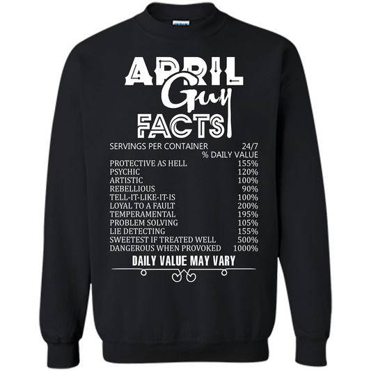 April Guy Facts T-shirt Black