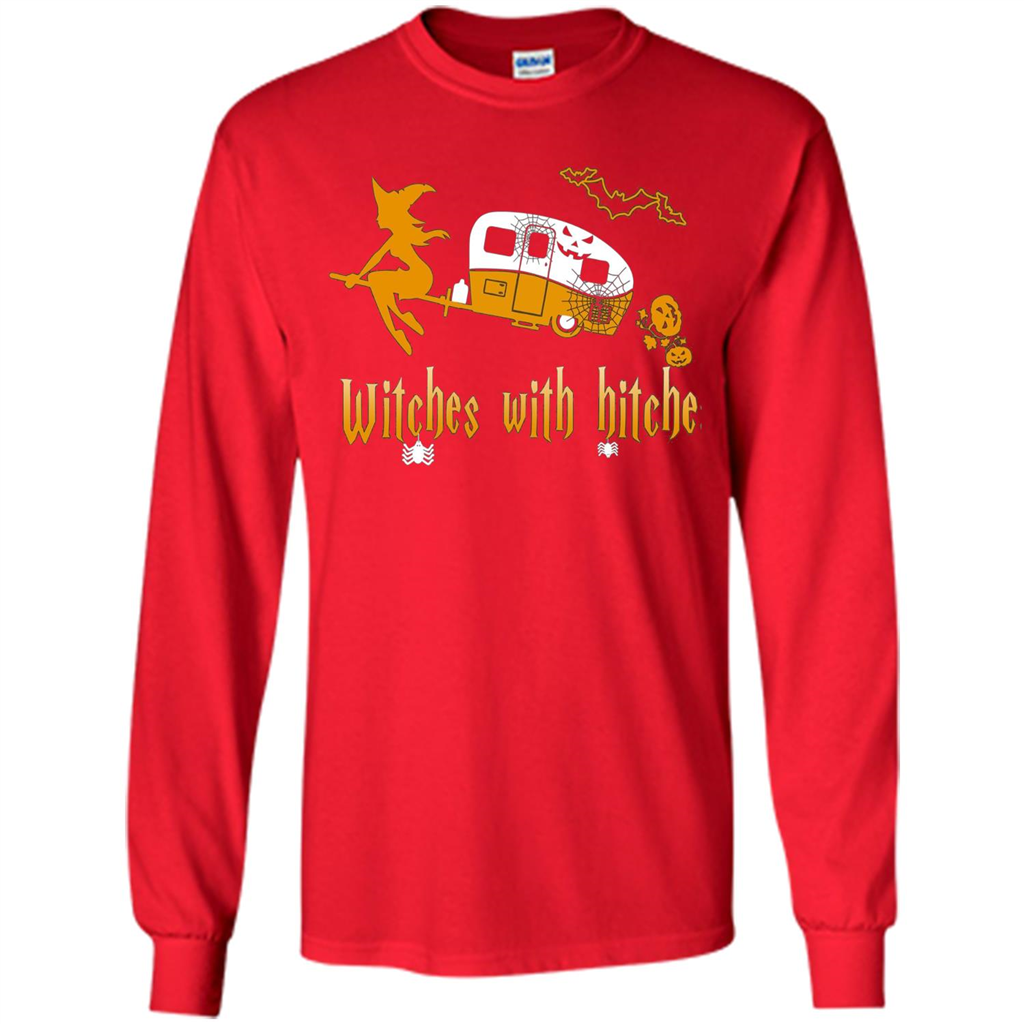 Halloween T-shirt Witches With Hitches T-shirt Red