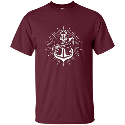 The Implication T-shirt Maroon