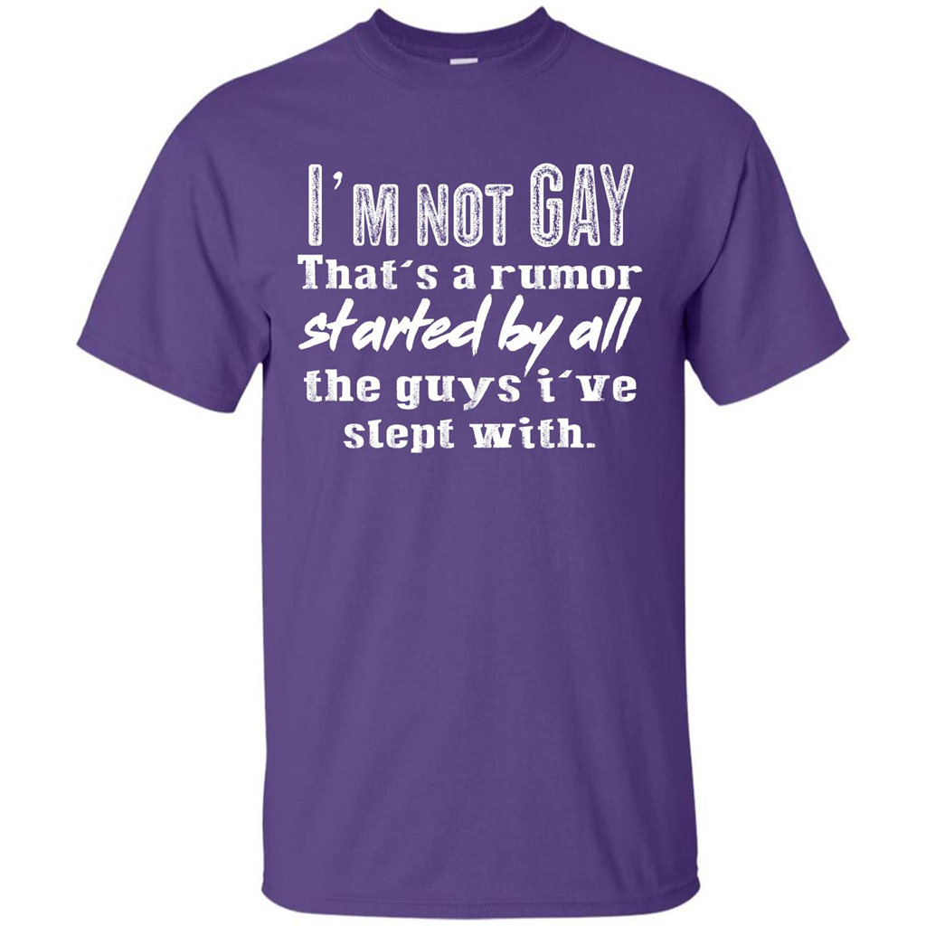 LGBTQ T-shirt I‰۪m Not Gay That‰۪s A Rumor Purple