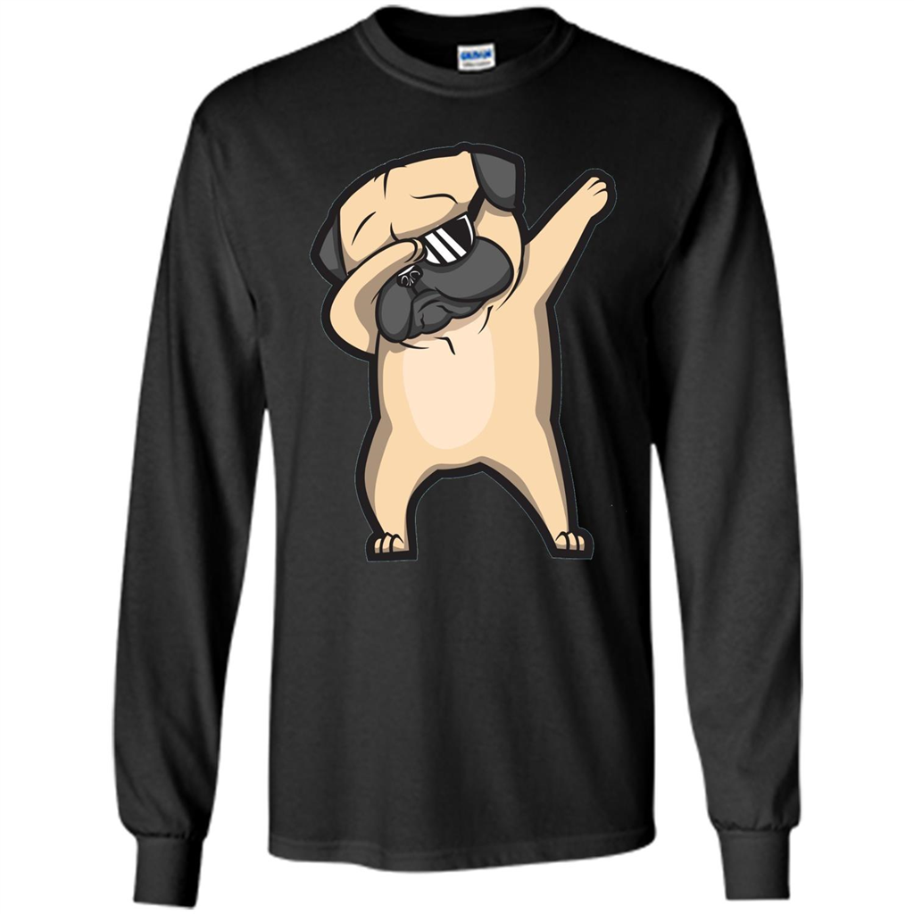 Dabbing Pug Shirt - Cute Funny Dog Dab T-shirt Black