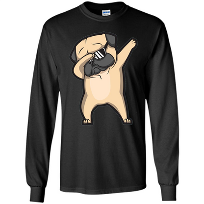 Dabbing Pug Shirt - Cute Funny Dog Dab T-shirt Black