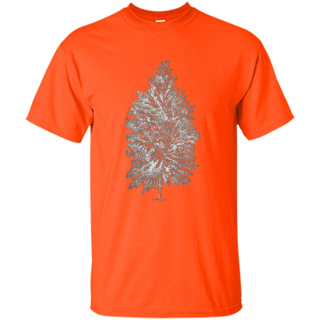 Poplar Tree T-shirt. Tree Poplar Tree Woodsman T-shirt Orange