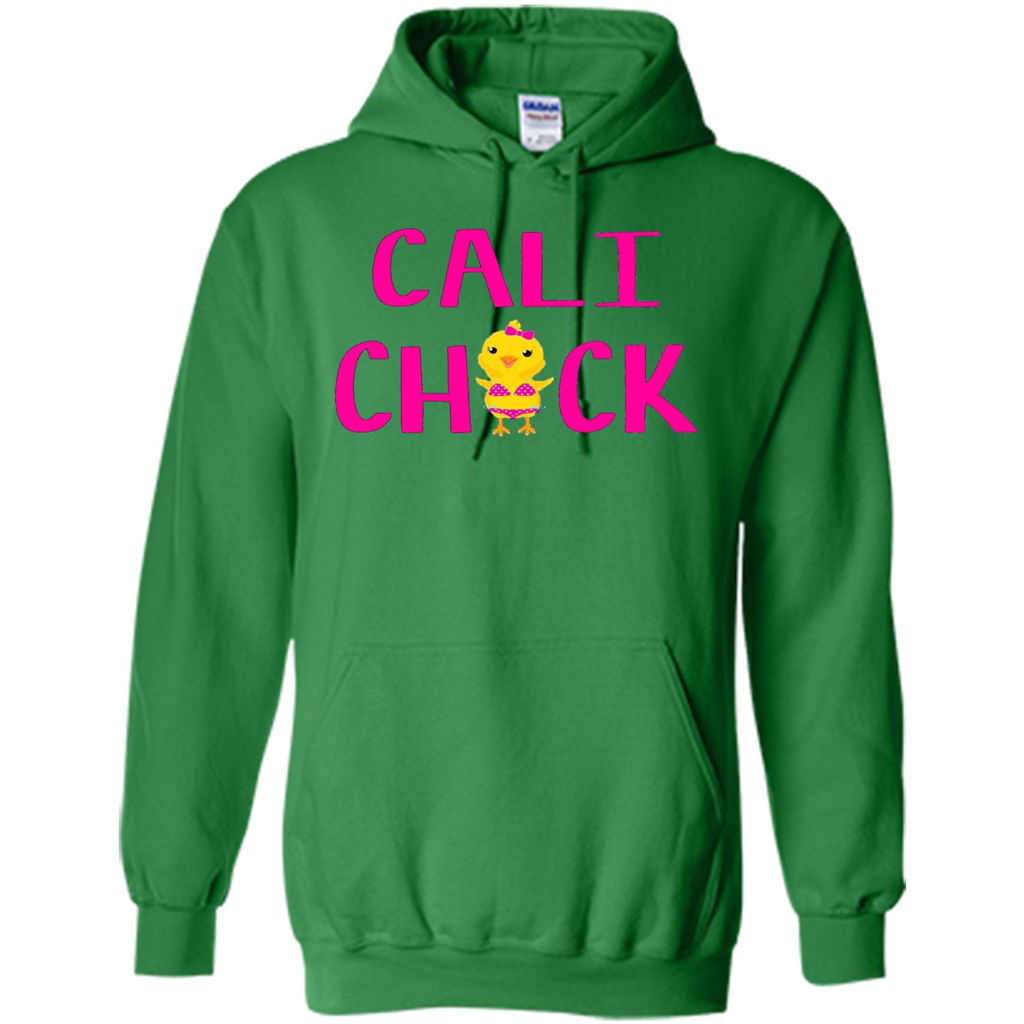 Cali Chick Cute Bikini Yellow Bird Funny T-shirt Irish Green