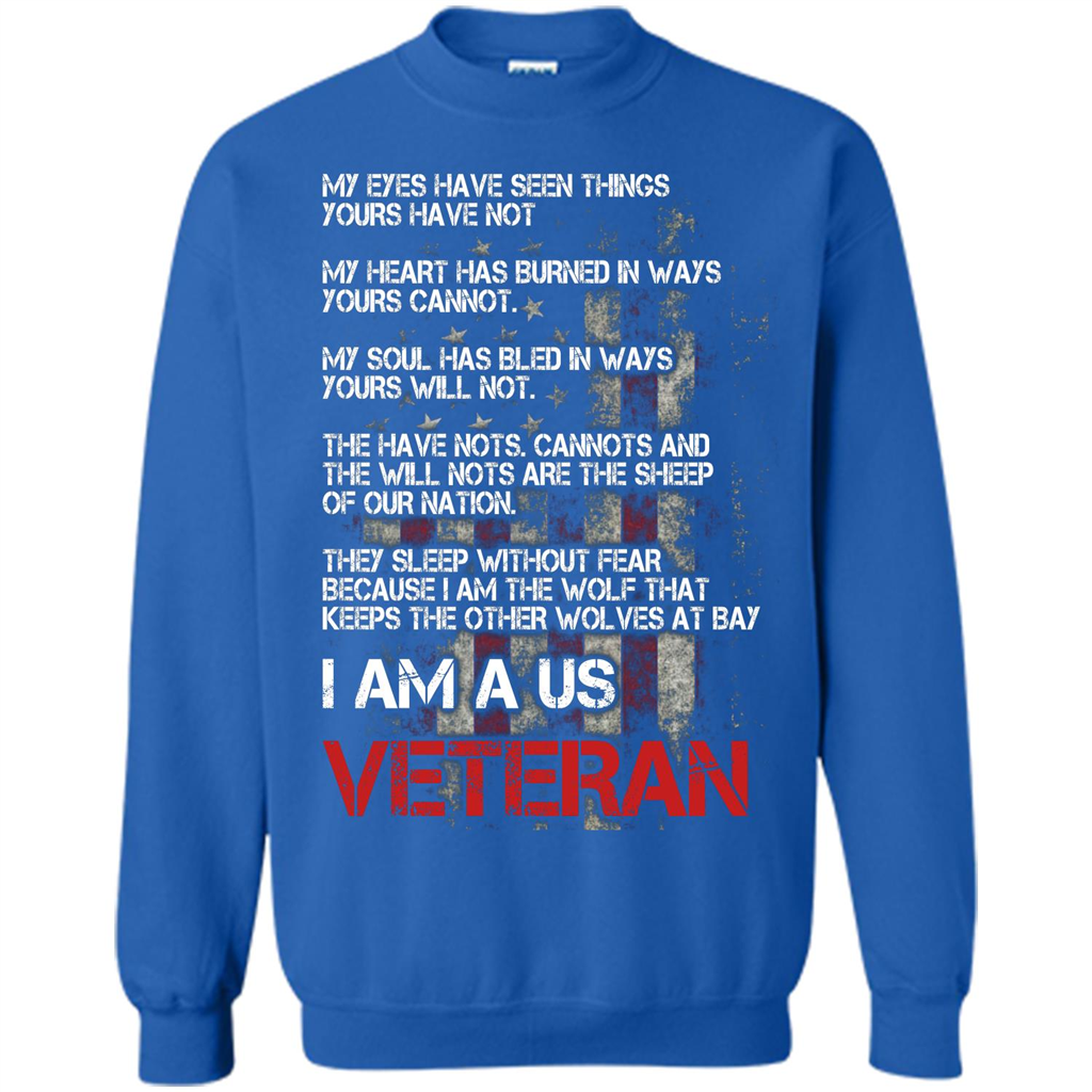 Military T-shirt I Am A Us Veteran T-shirt Royal