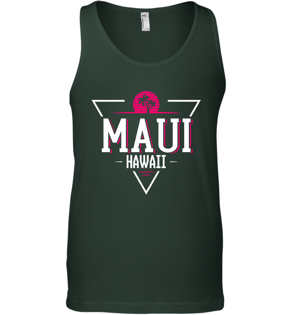 Maui Hawaii Summer Shirt Tank Top Tank Top Forest Green