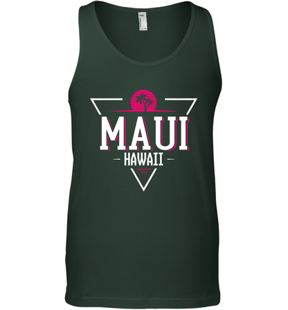 Maui Hawaii Summer Shirt Tank Top Tank Top Forest Green