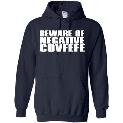 American T-shirt Beware Of Negative Covfefe Navy