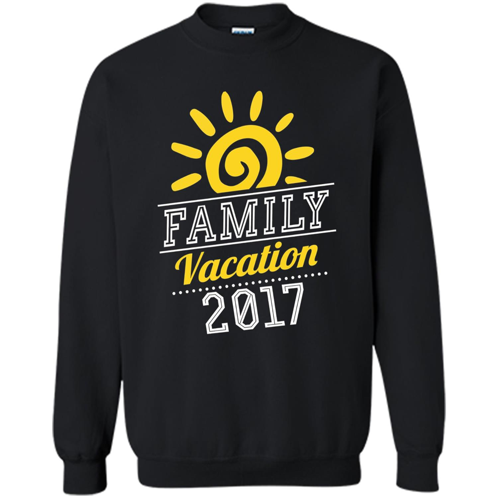 Summer T-shirt Family Vacation 2017 T-shirt Black