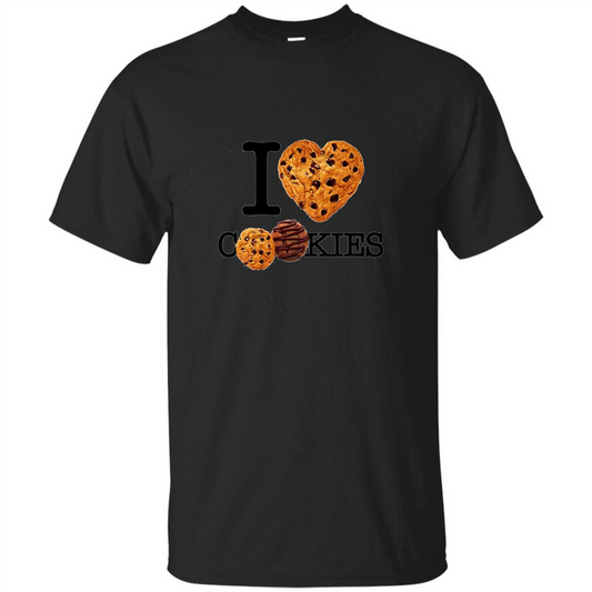 I Love (Heart) Cookies T-shirt Black