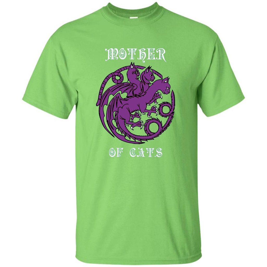 Mother Of Cats T-shirt Lime