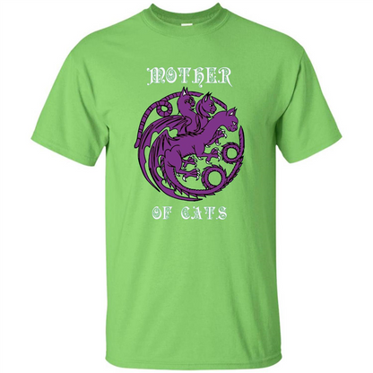 Mother Of Cats T-shirt Lime