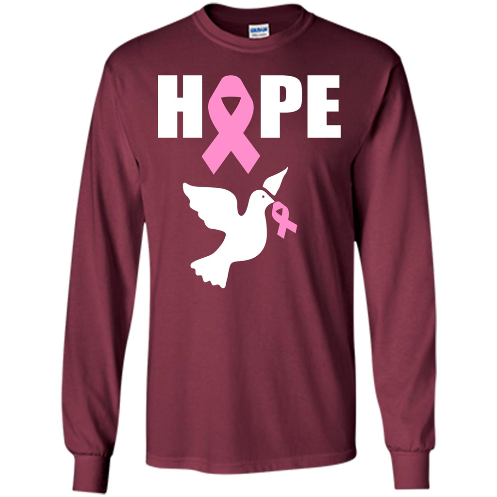 Cancer Awareness T-shirt Hope T-shirt Maroon