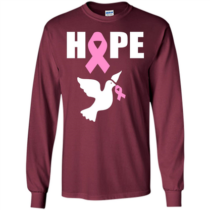 Cancer Awareness T-shirt Hope T-shirt Maroon