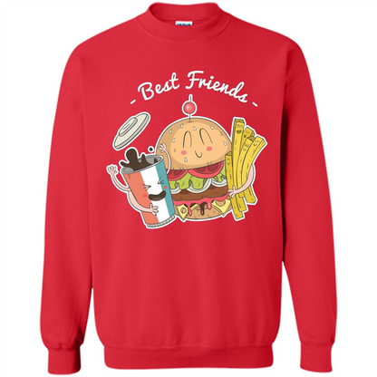 Burger Lover T-shirt Best Friends Delicious Red