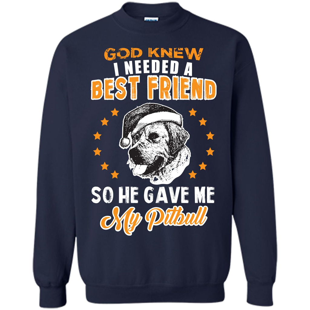 Pitbull T-shirt God Knew I Needed A Best Friend