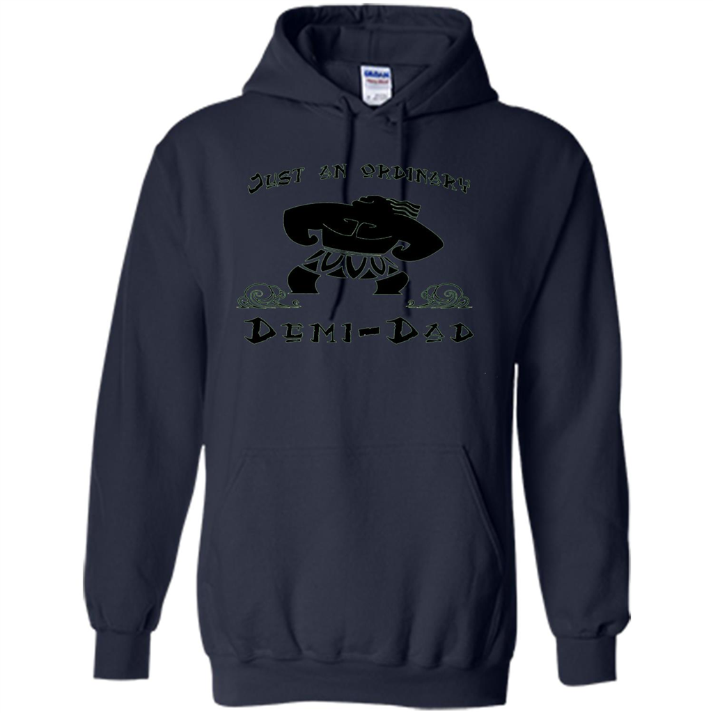 Fathers Day T-shirt Just An Ordinary Demi-Dad Navy