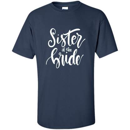 Sister Of The Bride T-shirt Navy