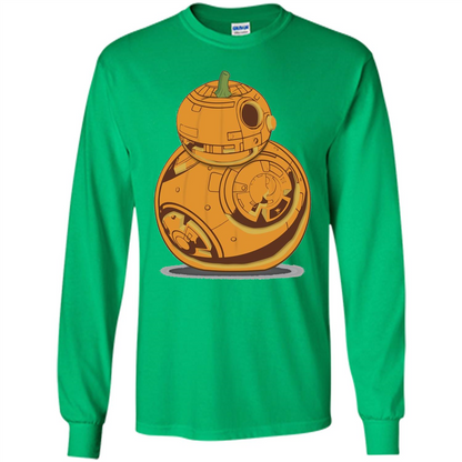BB-8 Pumpkin Carving Halloween T-Shirt Irish Green