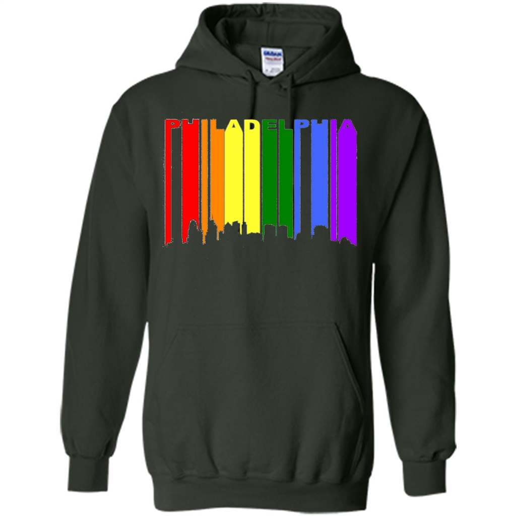 Philadelphia PA Downtown Rainbow LGBT Gay Pride T-shirt