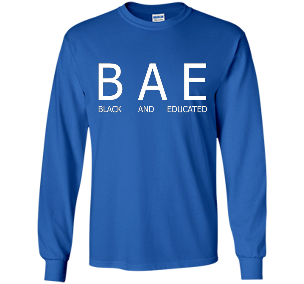 Bae Black And Educated T-shirt Royal