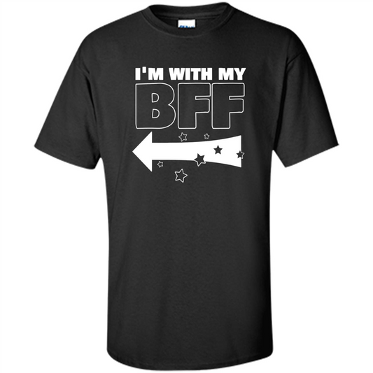 BFF Left T-shirt I'm With My BFF Black