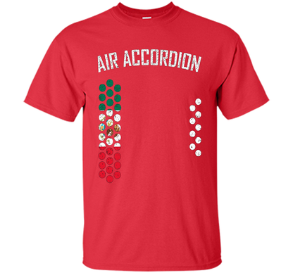 Air Accordion T-shirt The Flag Of Mexico T-shirt Red