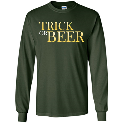 Beer T-shirt Trick Or Beer T-shirt Forest Green