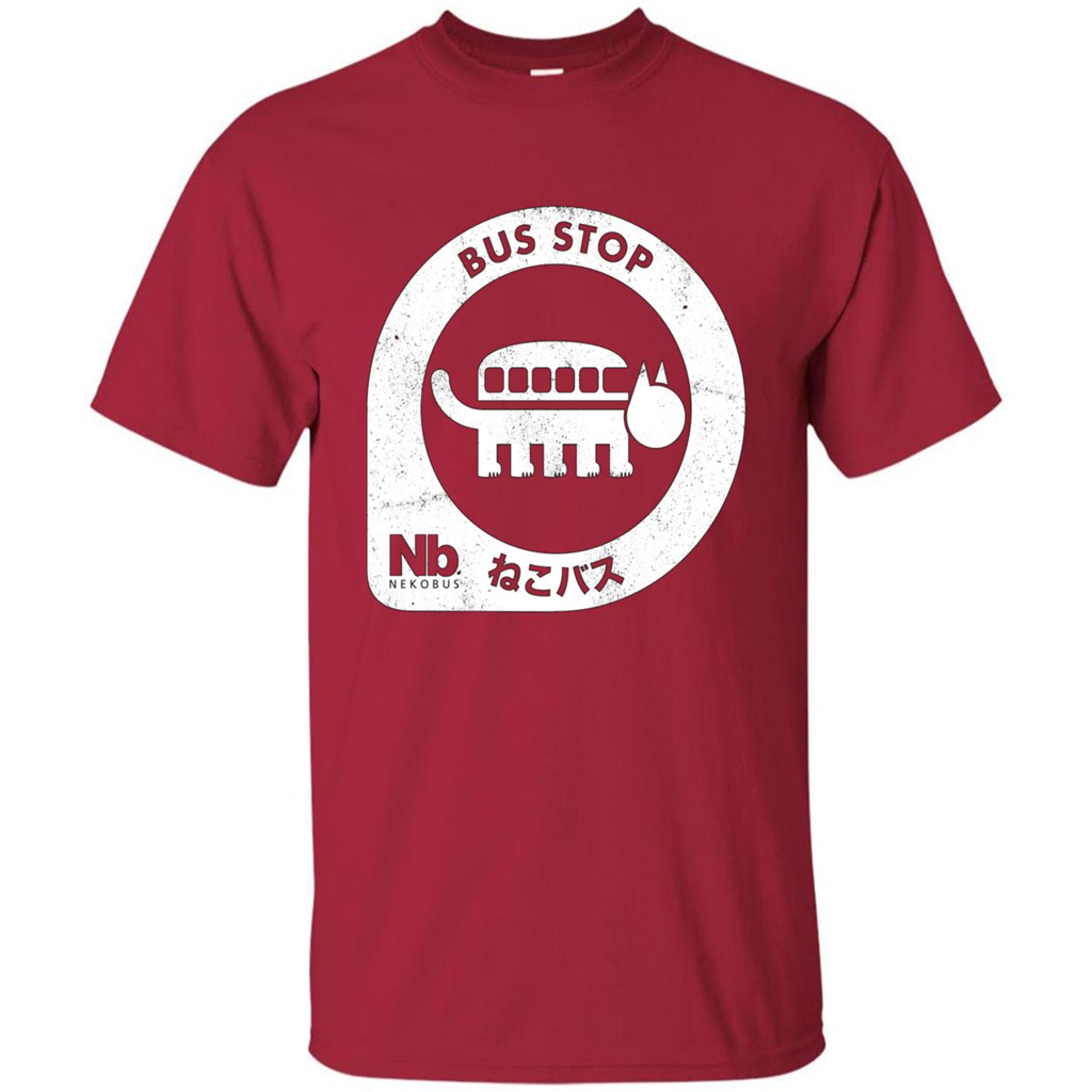 Neko Bus Stop T-shirt Cardinal