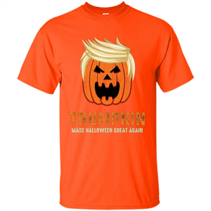 Halloween Trumpkin Funny T-Shirt Make Halloween Great Again