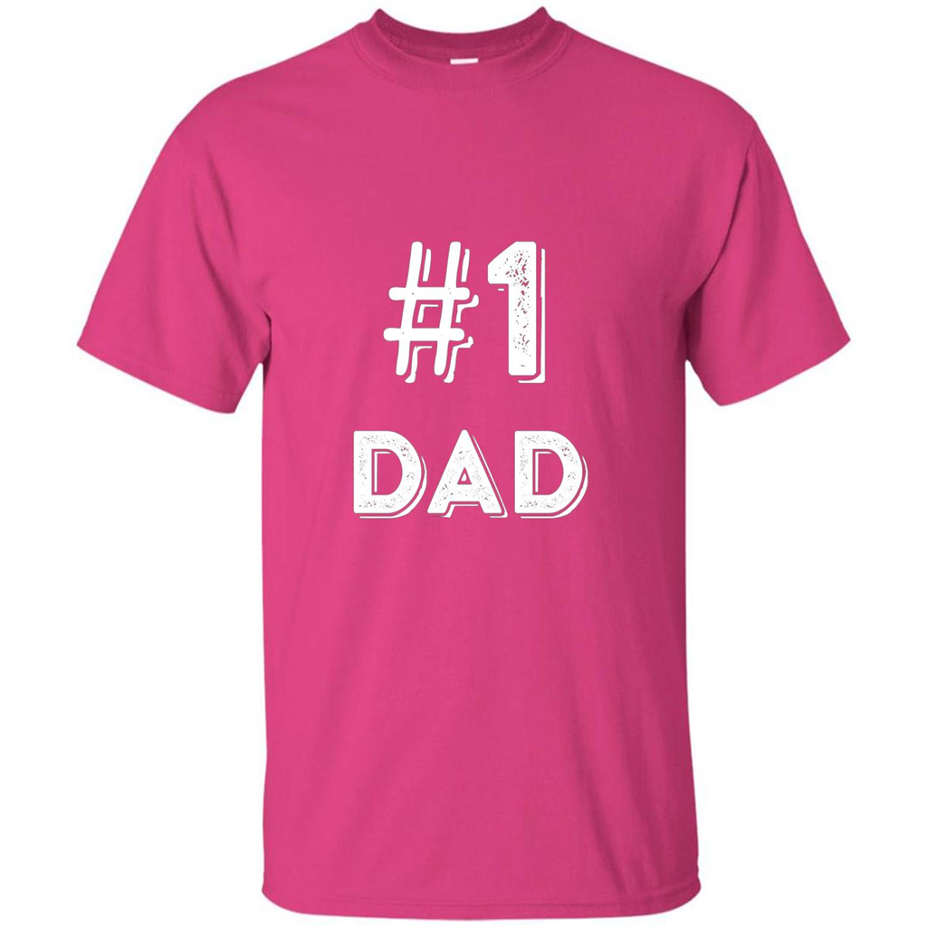 Fathers Day T-shirt Dad No.1 T-shirt Heliconia