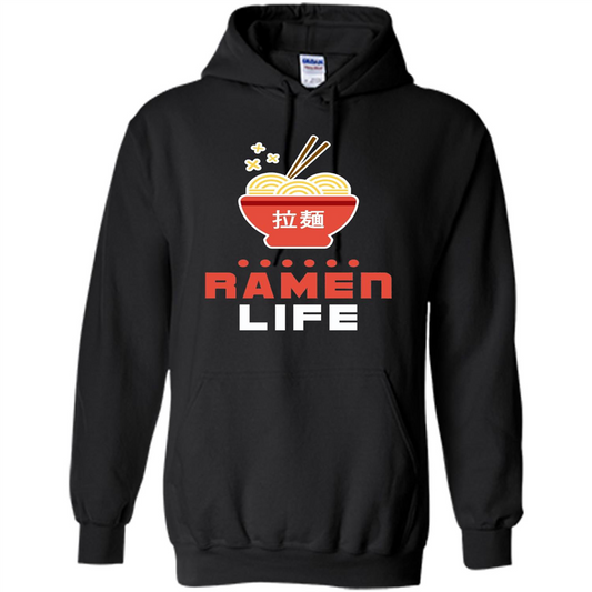 Ramen Life T-shirt, Tasty Anime Noodle Bowl T-shirt Black