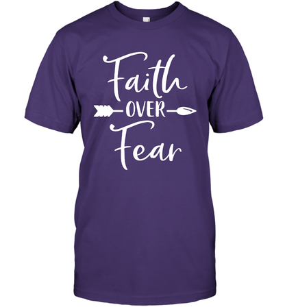 Faith Over Fear Shirt T-Shirt T-Shirt Purple