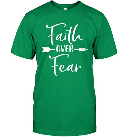 Faith Over Fear Shirt T-Shirt T-Shirt Irish Green