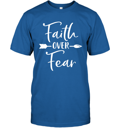 Faith Over Fear Shirt T-Shirt T-Shirt Royal