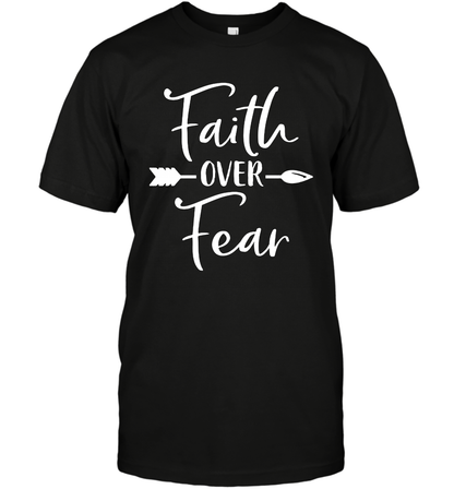 Faith Over Fear Shirt T-Shirt T-Shirt Black