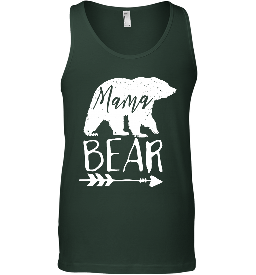 Mama Bear Shirt Tank Top Tank Top Forest Green