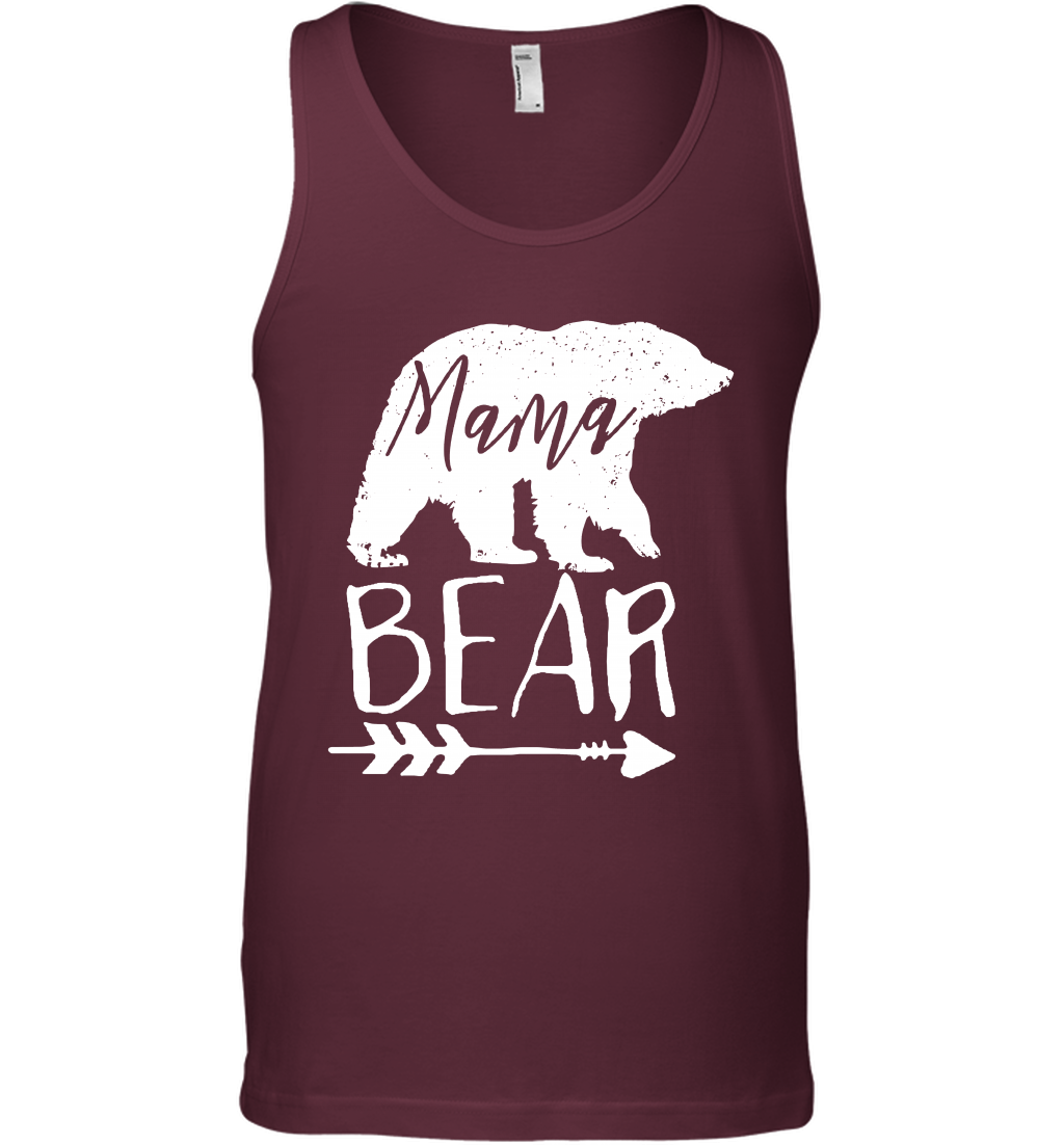 Mama Bear Shirt Tank Top Tank Top Maroon