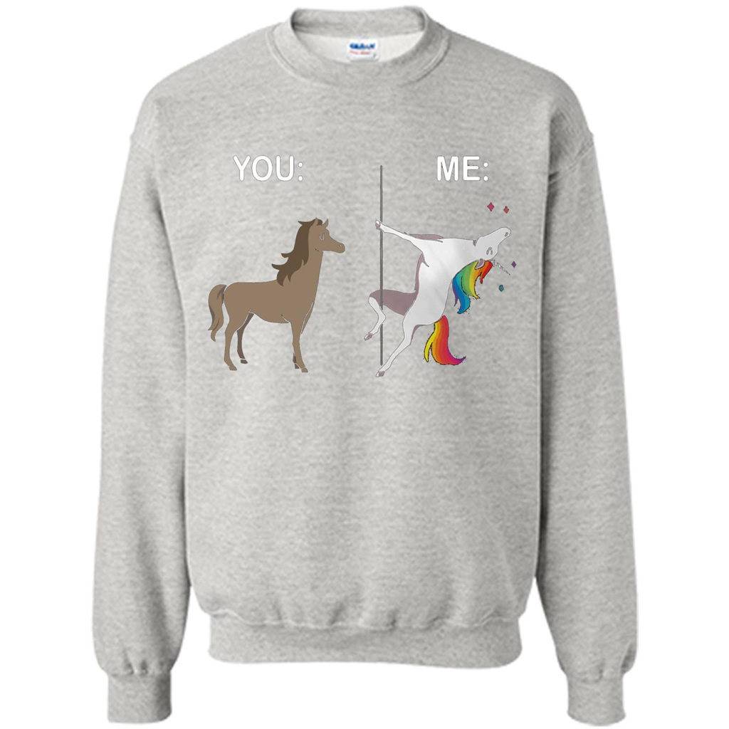 Cute Unicorn You And Me T-shirt Ash