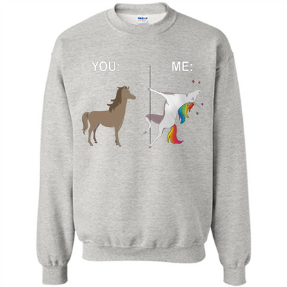 Cute Unicorn You And Me T-shirt Ash