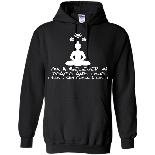 Buddhist T-shirt I'm A Believer In Peace And Love T-shirt Black