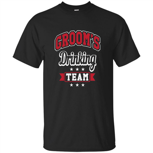 Funny Groom's Drinking Team T-shirt Bachelor Party Royal